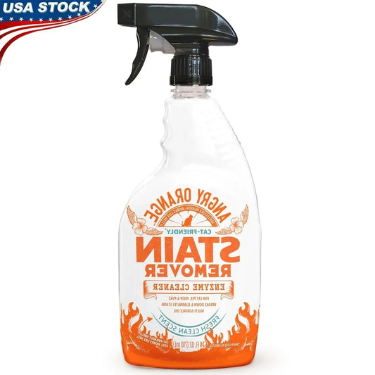 Cat Friendly Stain Remover Enzyme Cleaner Multi Surface Odor Eliminator Fresh Scent Pet Carpet Urine Feces Vomit 24oz