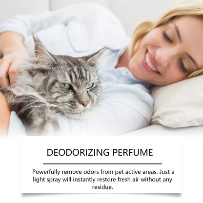 Pet Deodorizing Spray Eliminate Bad Odor Lasting Fresh Fragrance Non-irritating Refreshing Air Pet Deodorizing Spray