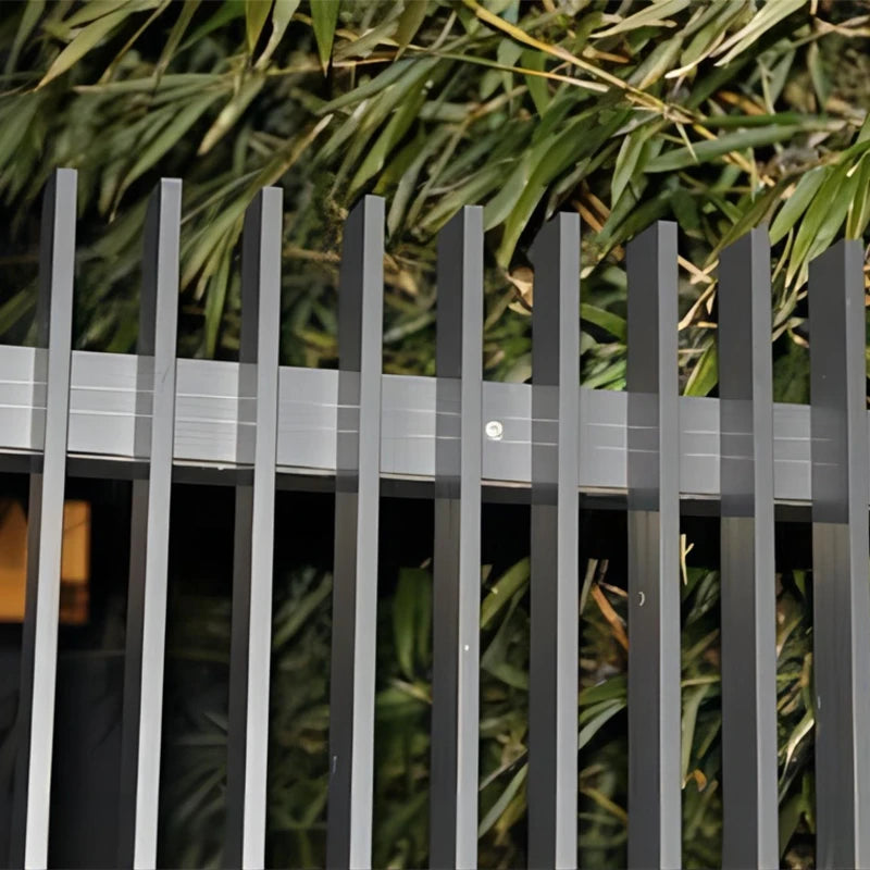 Vertical Aluminum Powder Coated Metal Fence/Panel with Slat Surface