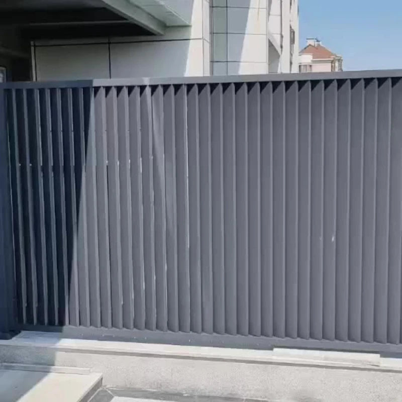 Vertical Aluminum Powder Coated Metal Fence/Panel with Slat Surface