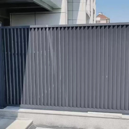 Vertical Aluminum Powder Coated Metal Fence/Panel with Slat Surface