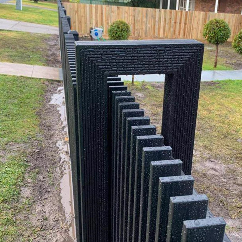 Vertical Aluminum Powder Coated Metal Fence/Panel with Slat Surface