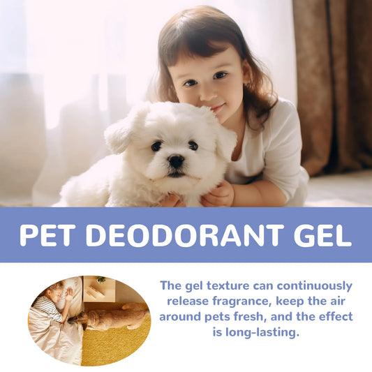 200g Pet Deodorant Gel Air Freshener Long-Lasting Natural Plant Fragrance Clean Cat Dog Body Odor Urine Odor Eliminator