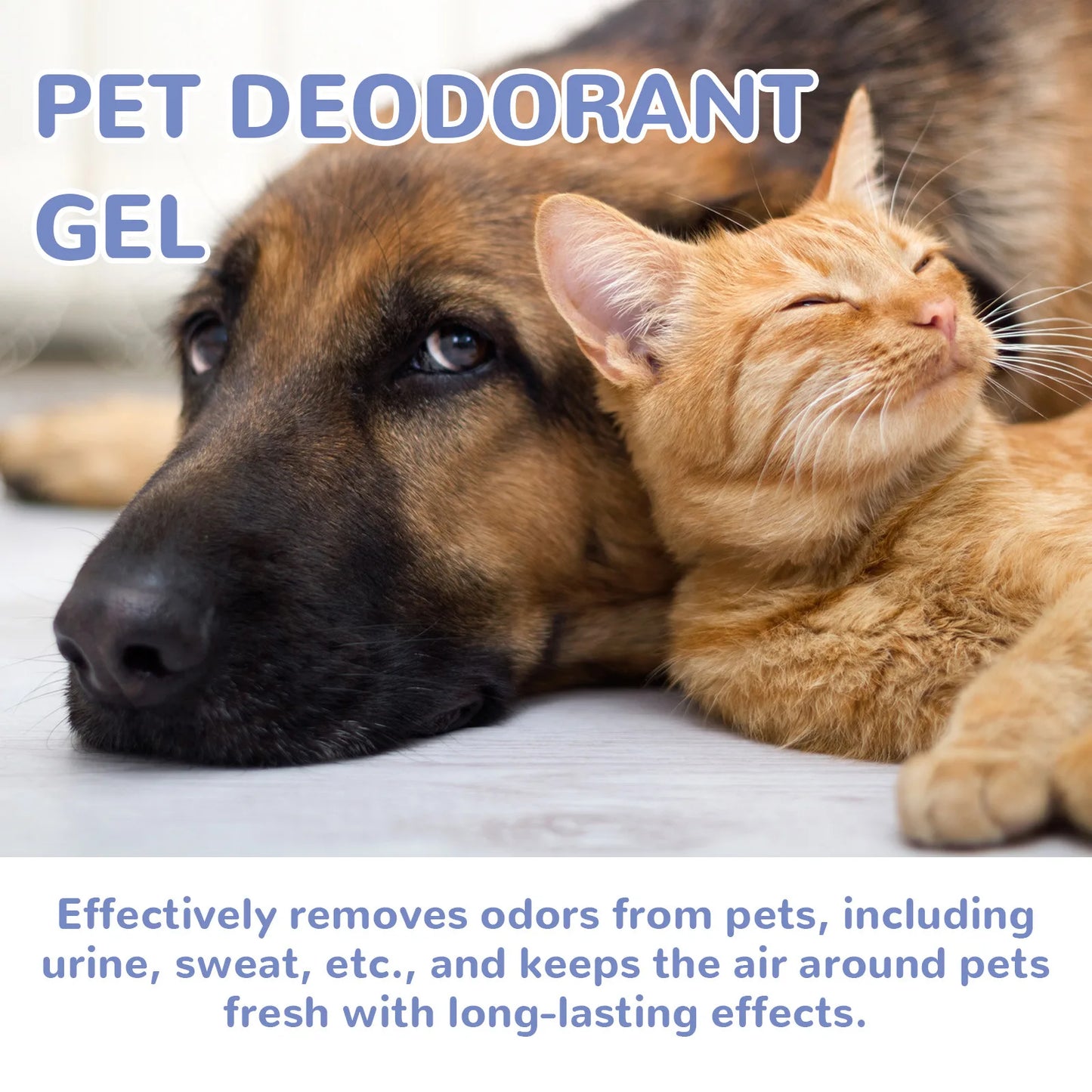 200g Pet Deodorant Gel Air Freshener Long-Lasting Natural Plant Fragrance Clean Cat Dog Body Odor Urine Odor Eliminator