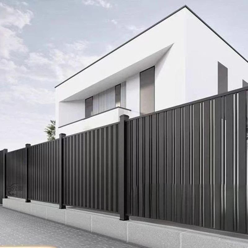 Vertical Aluminum Powder Coated Metal Fence/Panel with Slat Surface