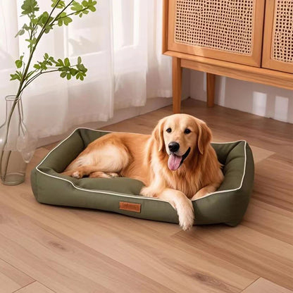 Four Season Square Dog Bed for Large Dog Mattress Bite-resistant Cat Bed Soft Thickened Dog Bed Waterproof Sofa Pet House Removable Pad