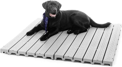 Durable and Sanitary Pet Kennel Deck, Aesthetically Pleasing Alternative to Concrete