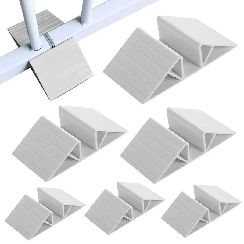 Support Feet For Pet Gate Dog Fence Panel Freestanding Support Feet 6 Pieces Versatile Reinforcement Accessories With Adhesive