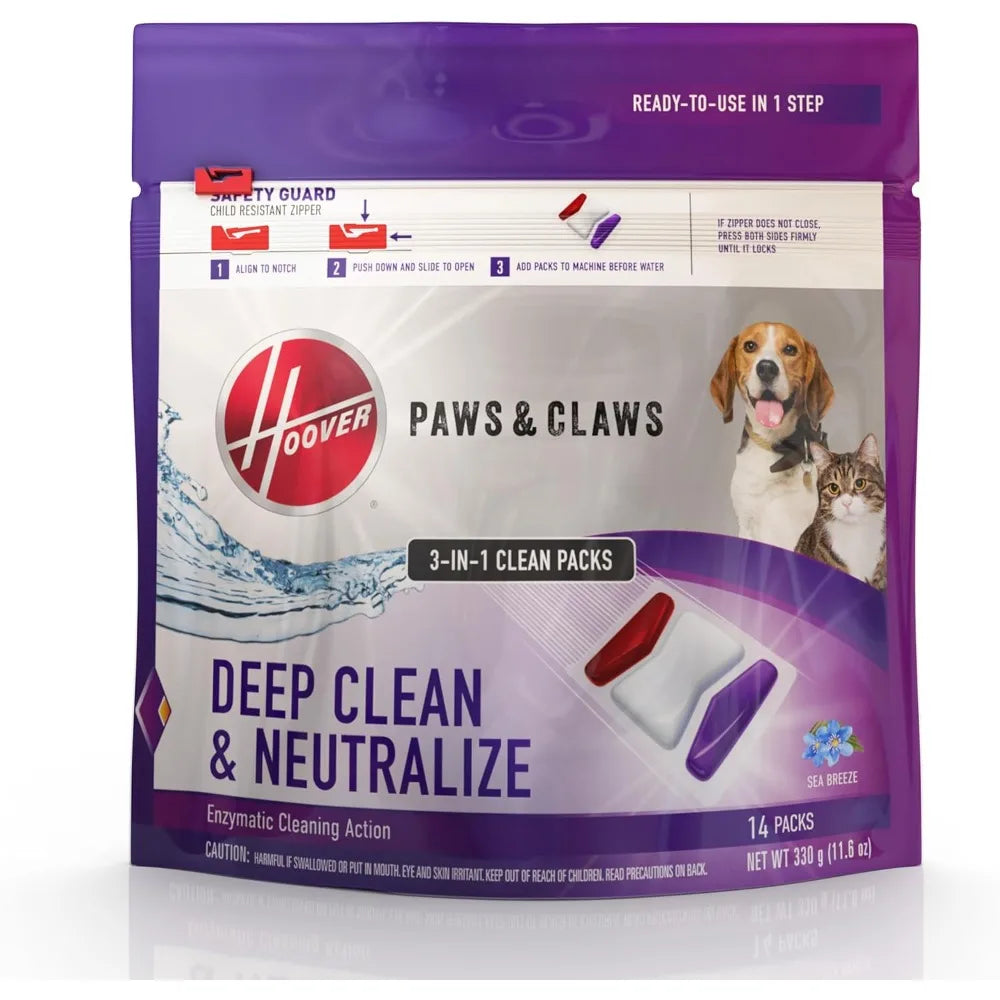 Compact Carpet Cleaner Machine for Pets, Lightweight Shampooer with Solution for Fresh Home