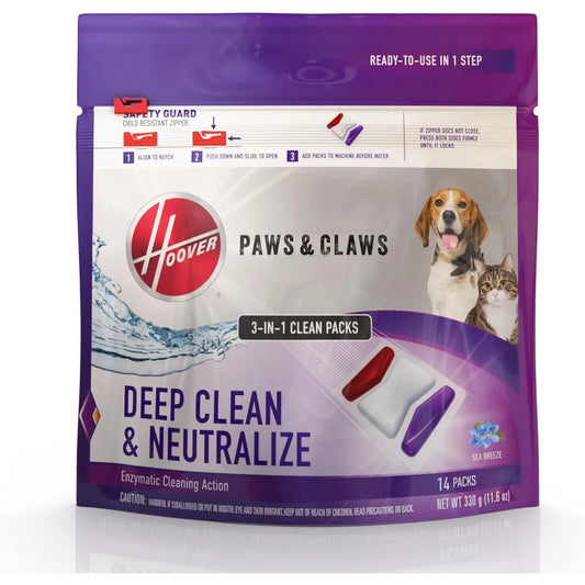 Compact Carpet Cleaner Machine for Pets, Lightweight Shampooer with Solution for Fresh Home