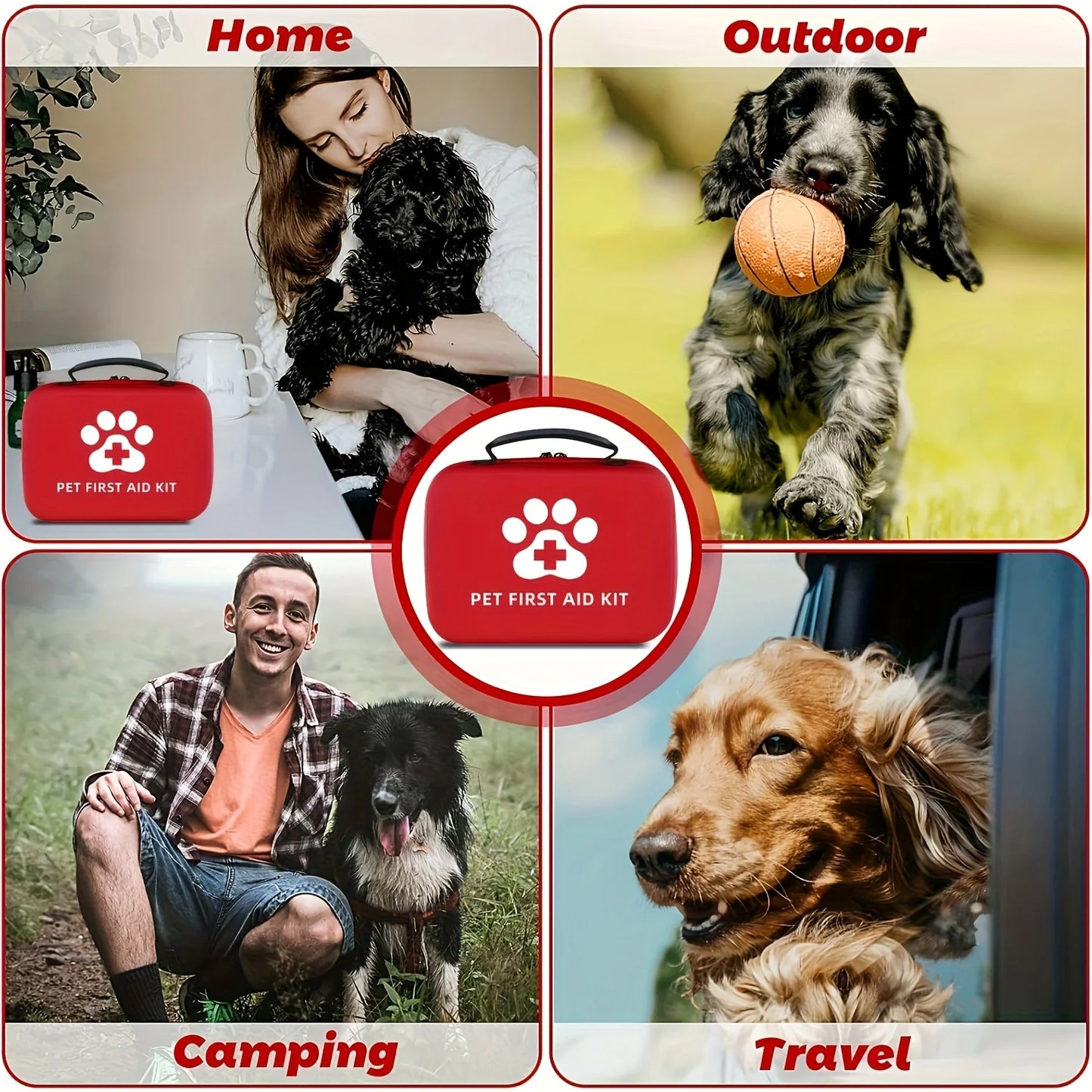 Pet Multi-purpose First Aid Emergency Medical Kit  for Cats and Dogs