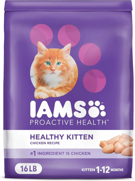 Healthy Kitten Dry Cat Food with Chicken, 16 lb Bag for Growing Cats