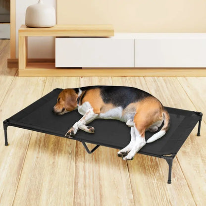 Large Raised Indoor/Outdoor Cot/Bed for Pets, Washable Mesh, Cooling, Chew Proof, Heavy Duty