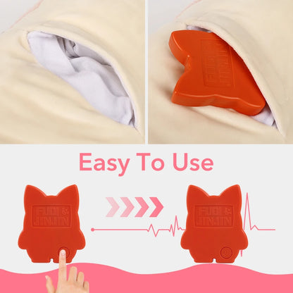 Rabbit Design Heartbeat Stuffed Animal Behavioral Sleep Aid Comforting