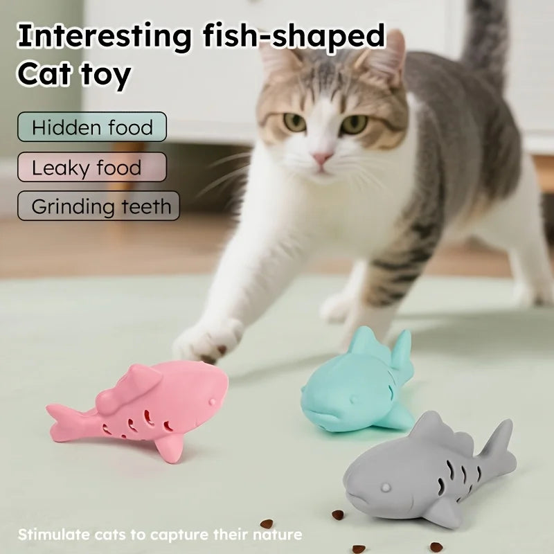 1pc Interactive Cat & Dog Toy - Durable Bite-Resistant Design, Hiding Food & Grinding Teeth Small Pet Entertainment