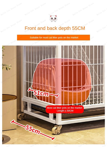 Cat Carrier Home Indoor Extra Large Free Space Cat Villa Multi-Storey Luxury Cat Nest Multifunctional Pet Cage pet supplies