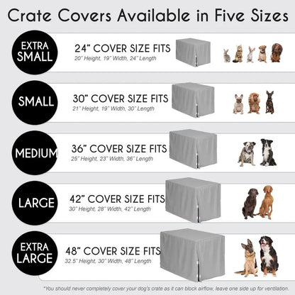 42in. Medium Large Dog Crate Cover Boho Vintage Floral for Girls Pet Cage, Kennel Covers Bohemian, Shabby Chic, Rose, Flower, El