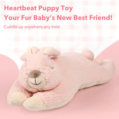 Rabbit Design Heartbeat Stuffed Animal Behavioral Sleep Aid Comforting