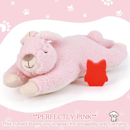 Rabbit Design Heartbeat Stuffed Animal Behavioral Sleep Aid Comforting