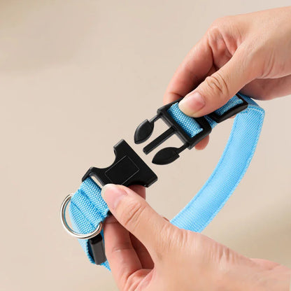 Luminous LED Illuminated collar lights up, flashes, and glows. Collar is comfortable, lightweight, skin-friendly, and stylish. The glowing, flashing, or luminous light makes your pet visible at night or in bad weather conditi