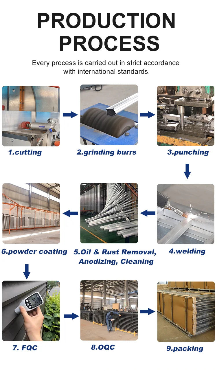 Vertical Aluminum Powder Coated Metal Fence/Panel with Slat Surface