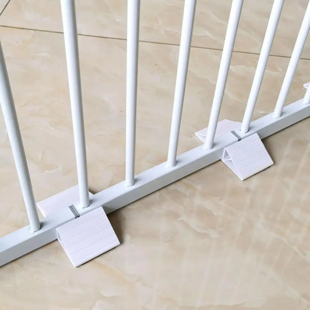 Support Feet For Pet Gate Dog Fence Panel Freestanding Support Feet 6 Pieces Versatile Reinforcement Accessories With Adhesive