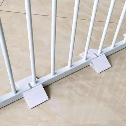 Support Feet For Pet Gate Dog Fence Panel Freestanding Support Feet 6 Pieces Versatile Reinforcement Accessories With Adhesive