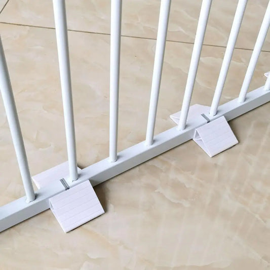 Support Feet For Pet Gate Dog Fence Panel Freestanding Support Feet 6 Pieces Versatile Reinforcement Accessories With Adhesive