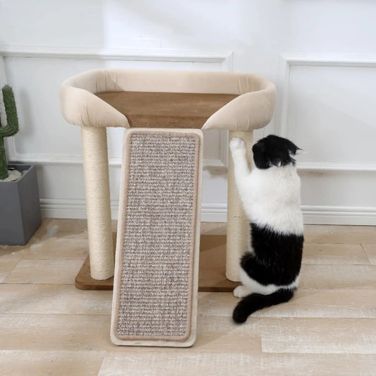 Cat Tree Tower with Extra Large Platform, Scratching Ramp for large and multiple cats