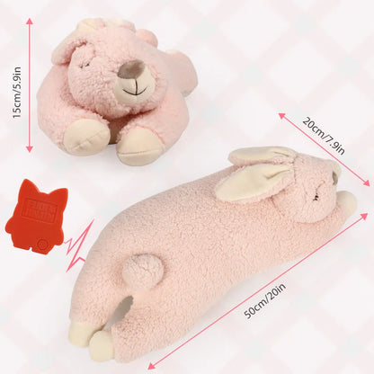 Rabbit Design Heartbeat Stuffed Animal Behavioral Sleep Aid Comforting