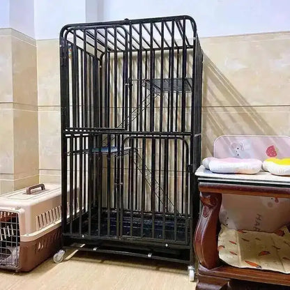 Large Activity Modern Iron Square Tube Mesh Cat Cat Cages Creative Pet Villa Luxury Cat Free House Space House Pet Supplies