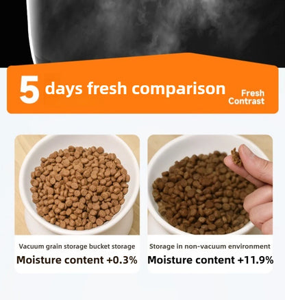 Intelligent Pet Food Container Vacuum 10L Easy Clean Cat Food Storage Moisture-proof and Insect-proof Pet Products Supplies