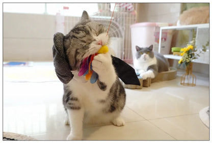 Pet Clothes Funny Handsome Gentleman's Beret Hat and Tie
