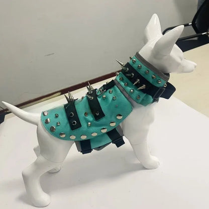 Pet Clothing Creative Punk Puppy Vest Spike Resistant Bite Resistant Pet Vest Protective Dog Armor Vest Pet Jackets
