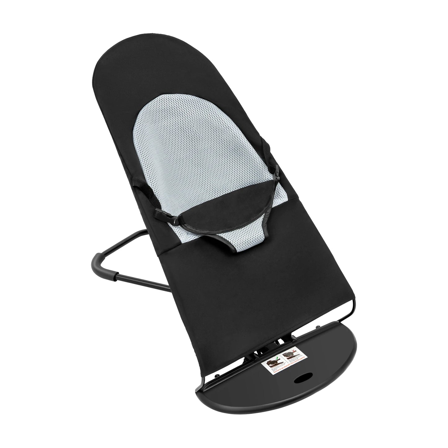 Pet Rocker Bed Foldable Chair Adjustable Height Breathable Stainless Steel Bracket
