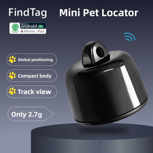Mini GPS Pet Tracker Global Locator Compatible With Android ISO For Dogs Cats Birds 3 Days Movement Tracking Device