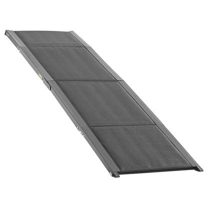 Dog Ramp For Cars, 71" L X 17" W, Folding Pet Ramps For Medium & Large Dogs Up To 250lbs, Pet Stair Ramp With Non-Slip Oxford