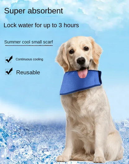Ice Bandana Cooling Triangle Scarf Collar for Pets