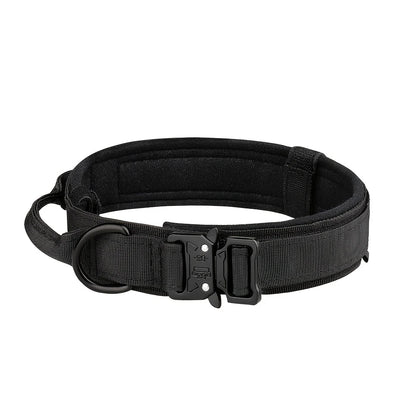 Dog Training Collar Adjustable Tactical Dog Collar and Leash Set Control Handle Pet Lead Collar for Medium and Large Dogs
