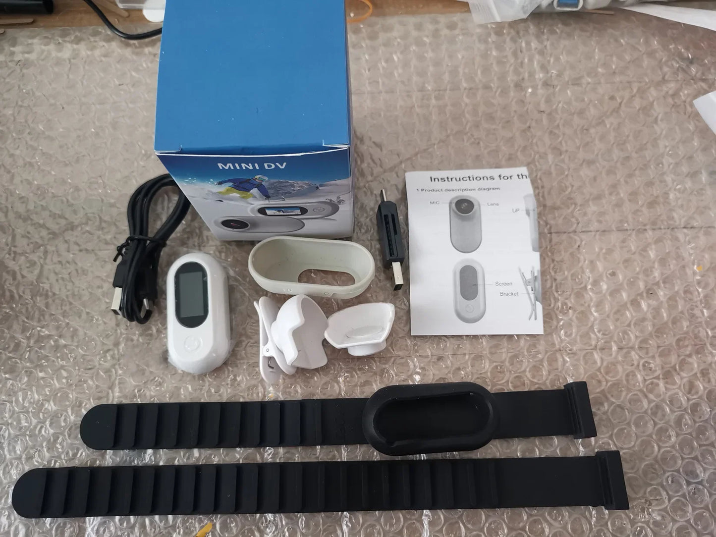 Portable Thumb Pet Camera HD 1080p Detachable Pet Recorder Anti-shake Cat and Dog View Camera Attaches To Collar Outdoor Sports