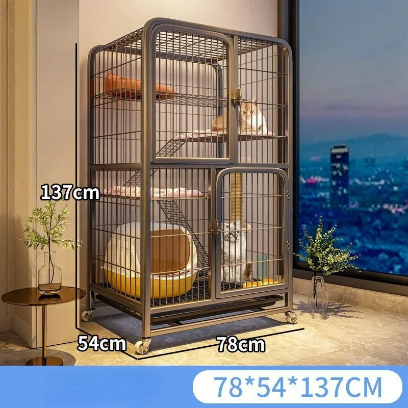 Cat Carrier Home Indoor Extra Large Free Space Cat Villa Multi-Storey Luxury Cat Nest Multifunctional Pet Cage pet supplies