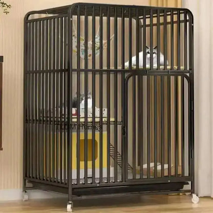 Large Activity Modern Iron Square Tube Mesh Cat Cat Cages Creative Pet Villa Luxury Cat Free House Space House Pet Supplies