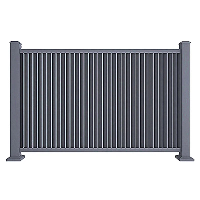 Vertical Aluminum Powder Coated Metal Fence/Panel with Slat Surface