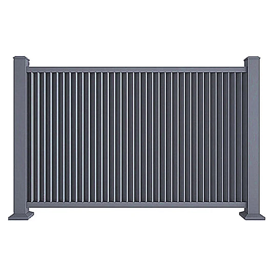 Vertical Aluminum Powder Coated Metal Fence/Panel with Slat Surface