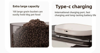 Intelligent Pet Food Container Vacuum 10L Easy Clean Cat Food Storage Moisture-proof and Insect-proof Pet Products Supplies