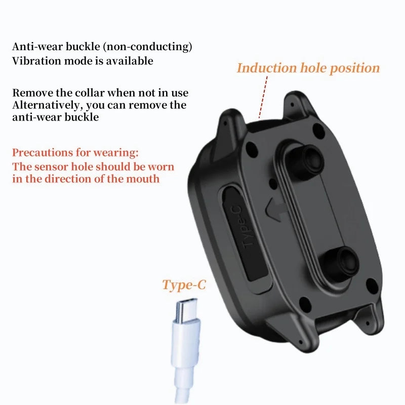 Automatic Anti Barking Dog Collar, Rechargeable Sound and Vibration Training Collar for Dog