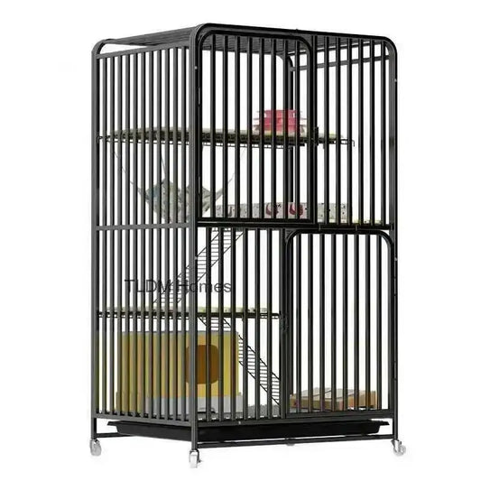 Large Activity Modern Iron Square Tube Mesh Cat Cat Cages Creative Pet Villa Luxury Cat Free House Space House Pet Supplies