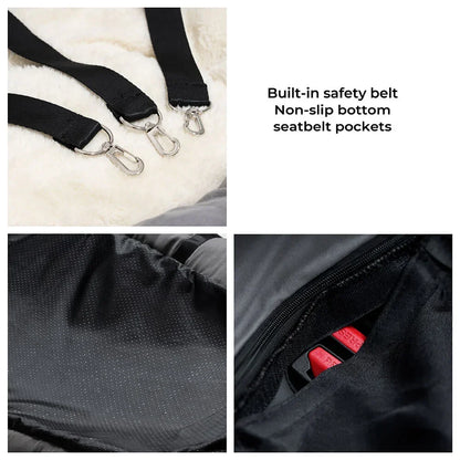 Dog Car Seat Cover for Travel, Thickened Cotton, Folding Hammock, Carrier Bag for Pets