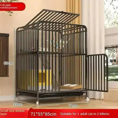 Large Activity Modern Iron Square Tube Mesh Cat Cat Cages Creative Pet Villa Luxury Cat Free House Space House Pet Supplies