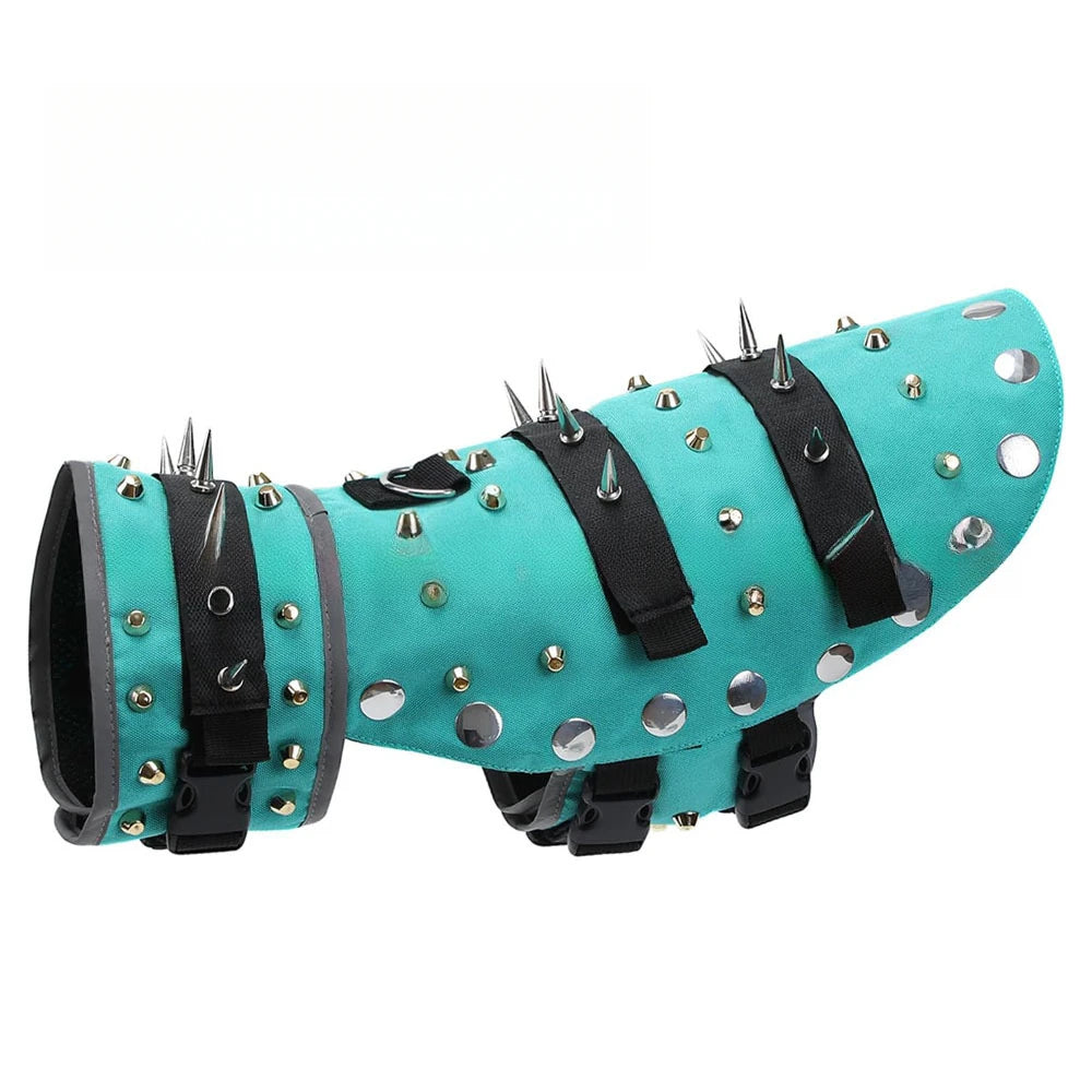 Pet Clothing Creative Punk Puppy Vest Spike Resistant Bite Resistant Pet Vest Protective Dog Armor Vest Pet Jackets